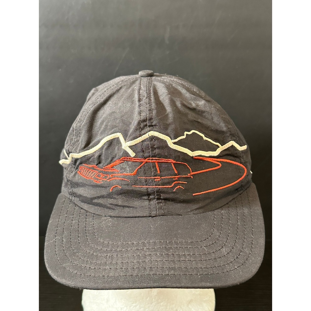 Vintage Jeep The Legend Continues Cherokee Mountain‎ Embroidered Black Hat Cap
